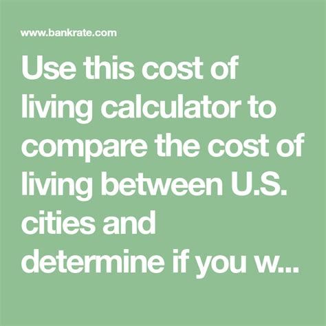 Cost of Living Calculator: Compare City Costs and .